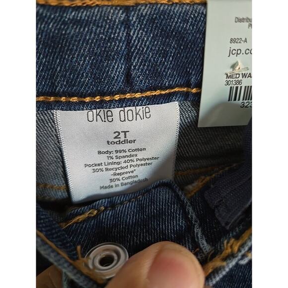 Okie Dokie Straight Jeans Size 2T Toddler Girl - Picture 3 of 11